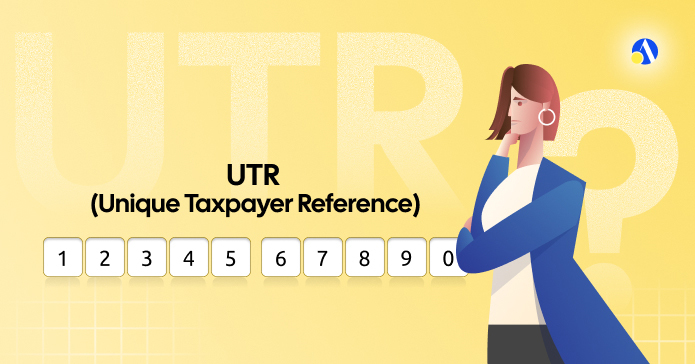 HMRC letter showing a UK Unique Taxpayer Reference (UTR) number | Debitam