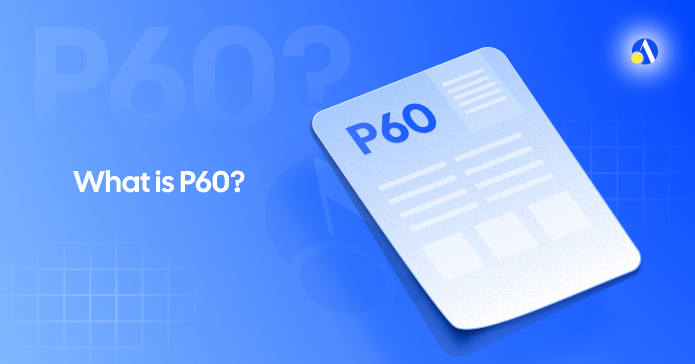 Illustration of a UK P60 form showing annual pay, tax deducted, and National Insurance contributions | Debitam