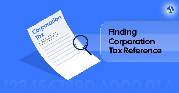 Table comparing UK company reference numbers including corporation tax UTR, CRN, and VAT number
