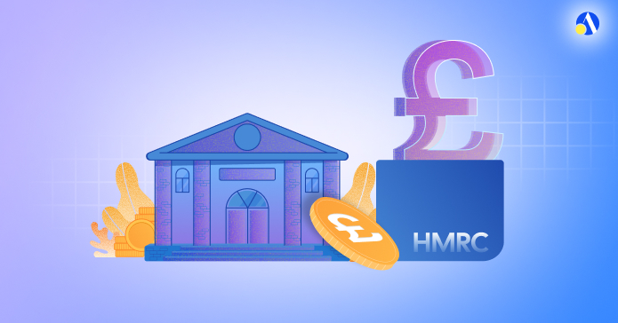 HMRC Direct Recovery of Debts process showing bank account deduction steps and £5,000 protected balance rule
