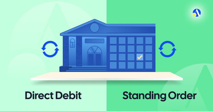 Comparison table showing the difference between a standing order and a Direct Debit