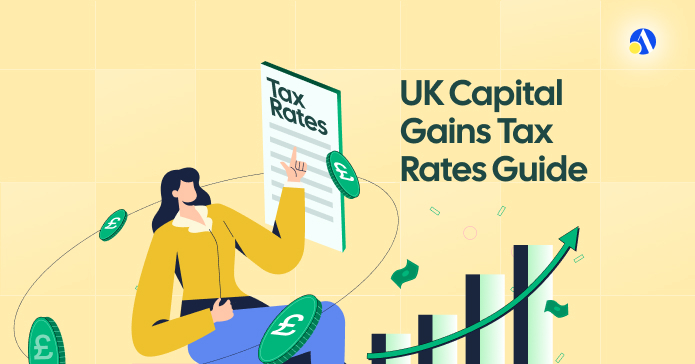 UK Capital Gains Tax rates table for 2026/27 showing 18% and 24% bands
